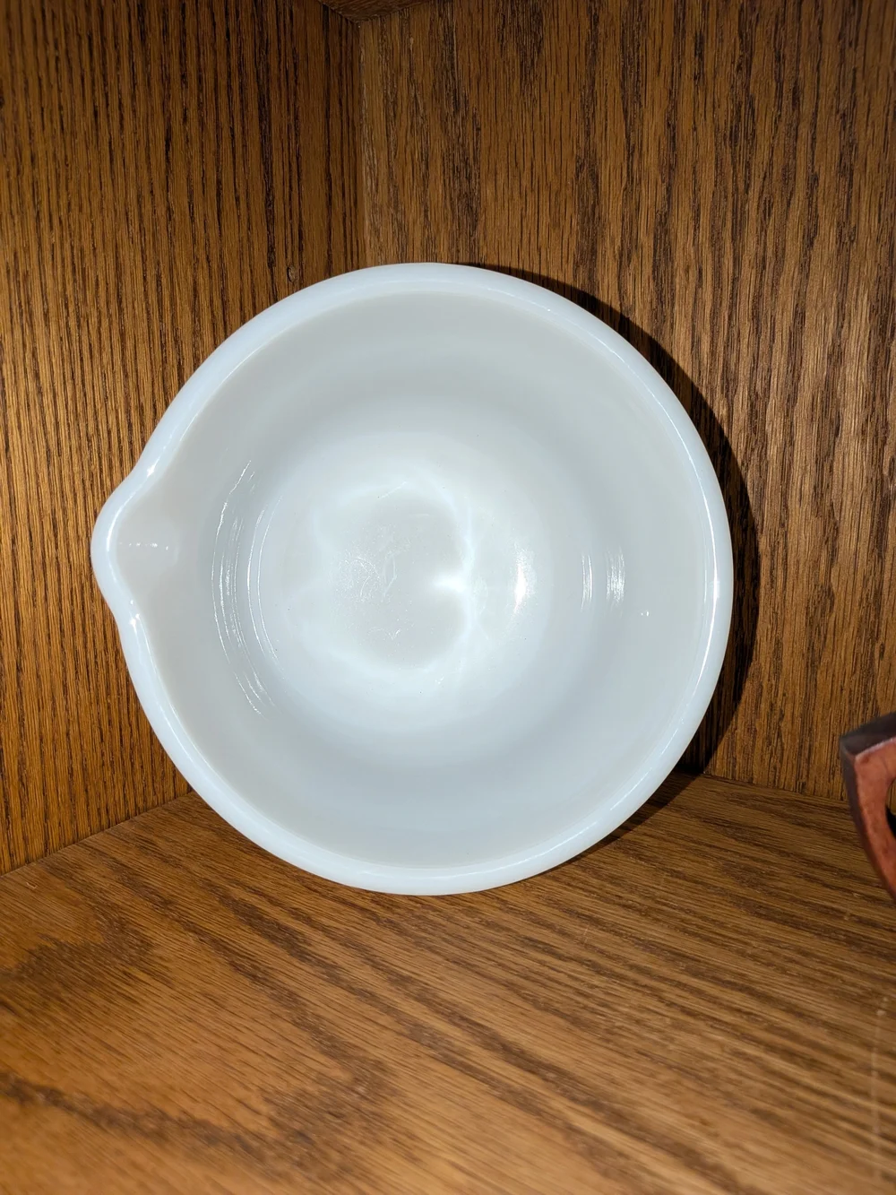 White Milk Glasbake Mixing Bowl